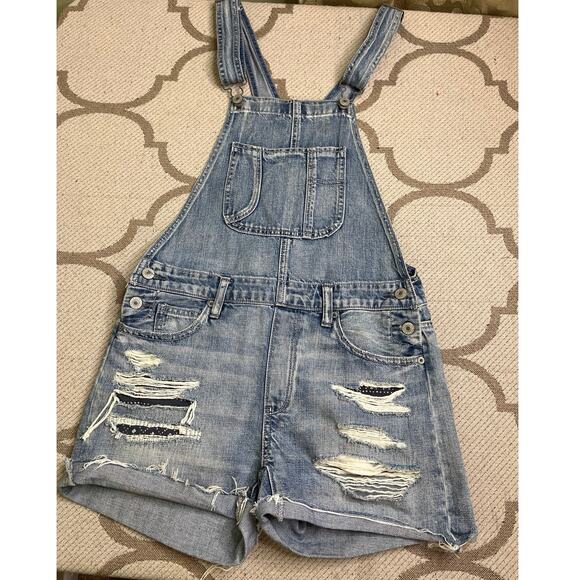 American Eagle Outfitters Pants - American Eagle Outfitters Tomgirl Shortalls, distressed, size XS